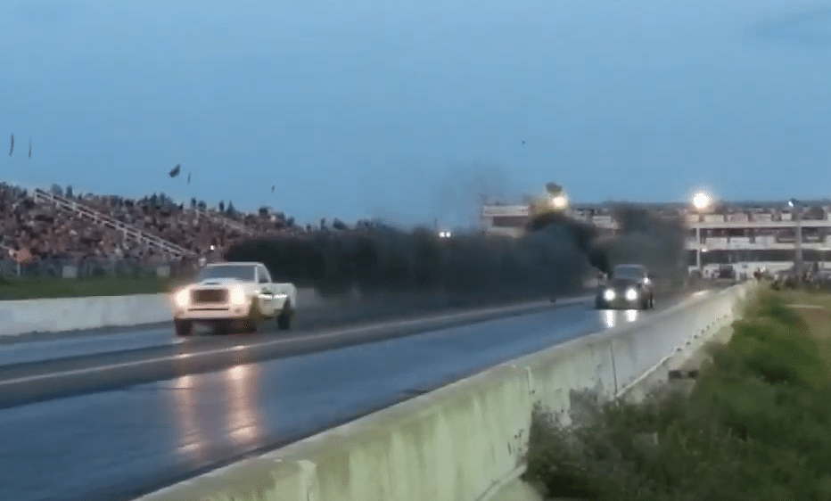 Alberta Diesel Day pickup truck race