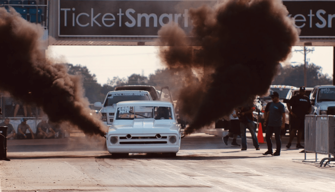 truck racing at diesel event alberta diesel day