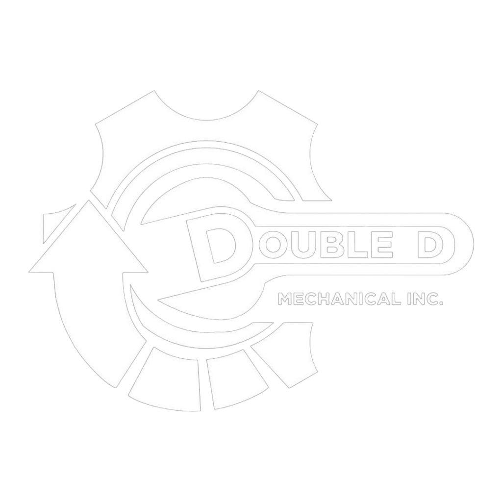 Logo of Double D Mechanical Inc., featuring a gear and circular motif